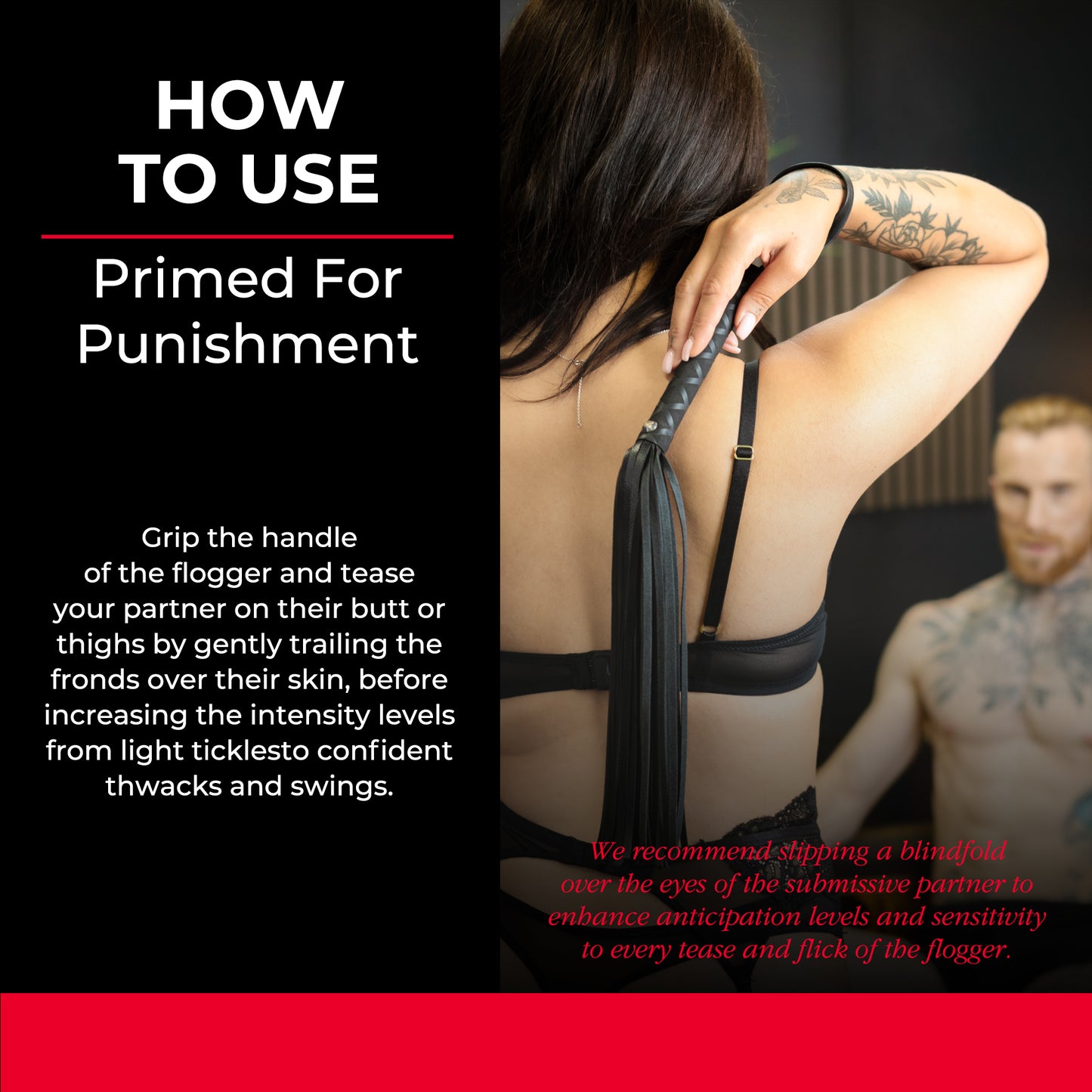 Primed For Punishment - Faux Leather Flogger