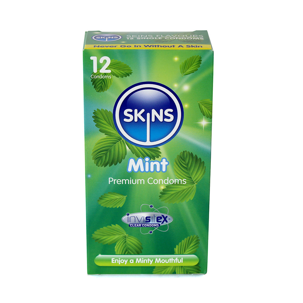 Skins Flavoured Condoms - Mint (12 Pack)