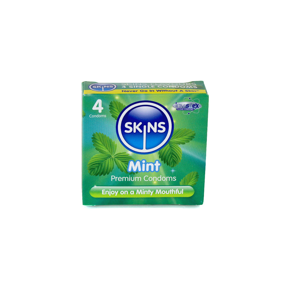 Skins Flavoured Condoms - Mint (4 Pack)