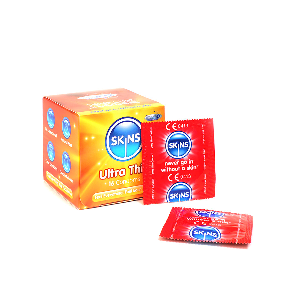 Skins Cube Ultra Thin Condoms - 16 Pack