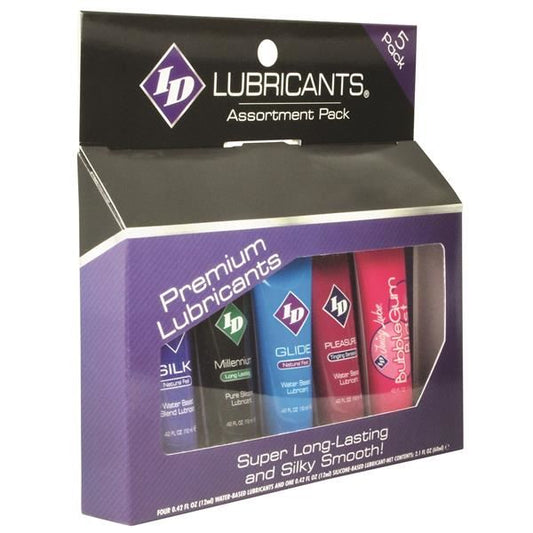 ID Sampler Assorted Lube Pack - 5pc (12ml)