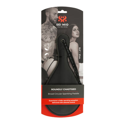 Roundly Chastised - Broad Circular Spanking Paddle