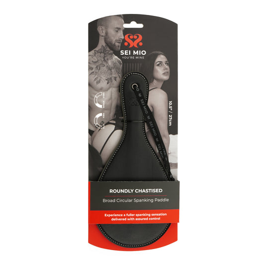 Roundly Chastised - Broad Circular Spanking Paddle
