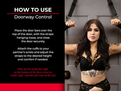 Doorway Control Play - Adjustable Over-Door Cuff Restraints