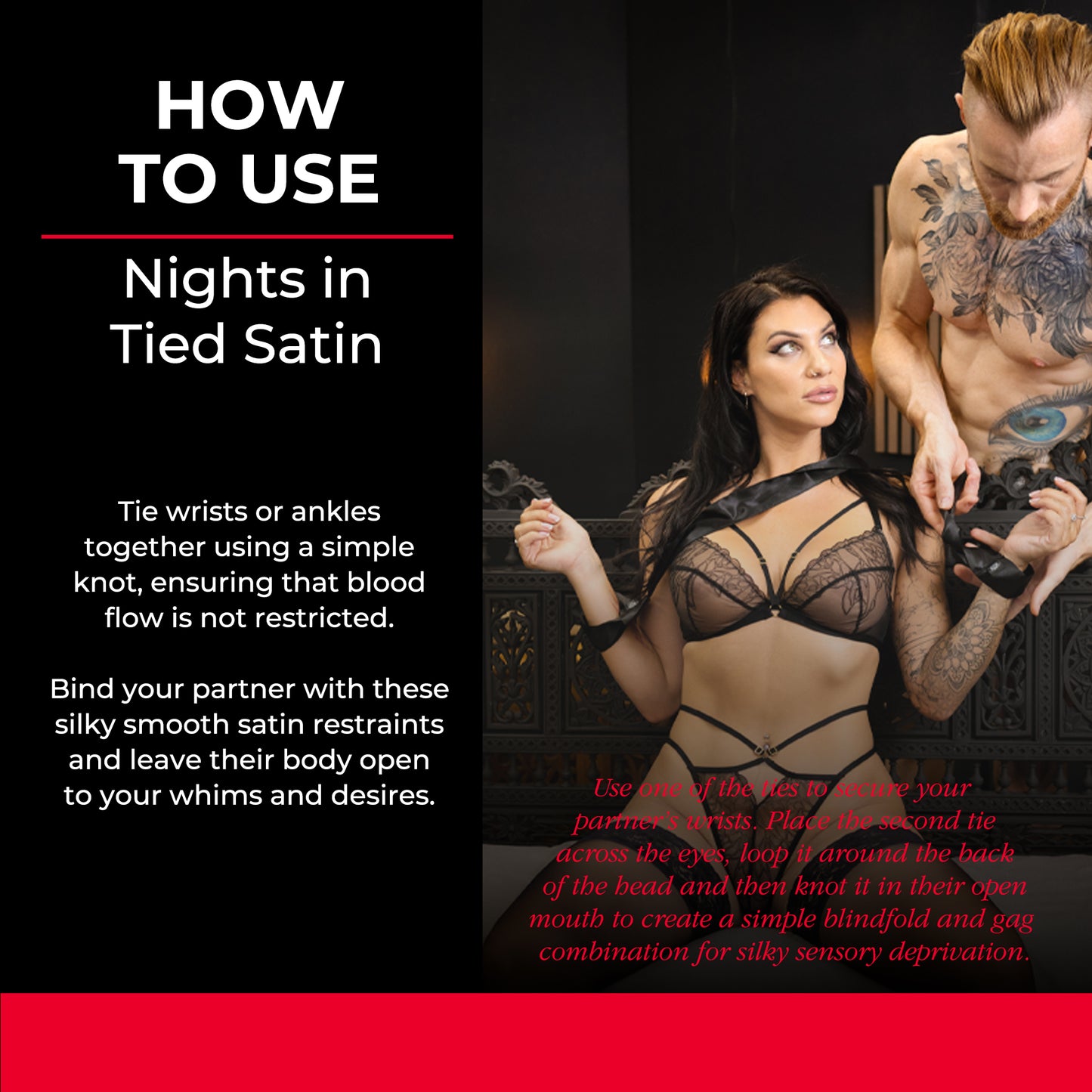 Nights in Tied Satin - Silky Sash Restraints