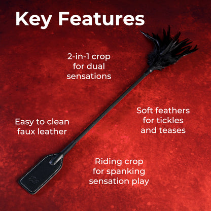 Slap & Tickle - Dual Ended Riding Crop & Tickler