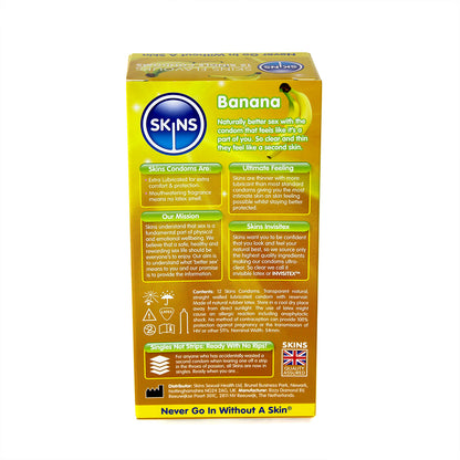 Skins Flavoured Condoms - Banana (12 Pack)