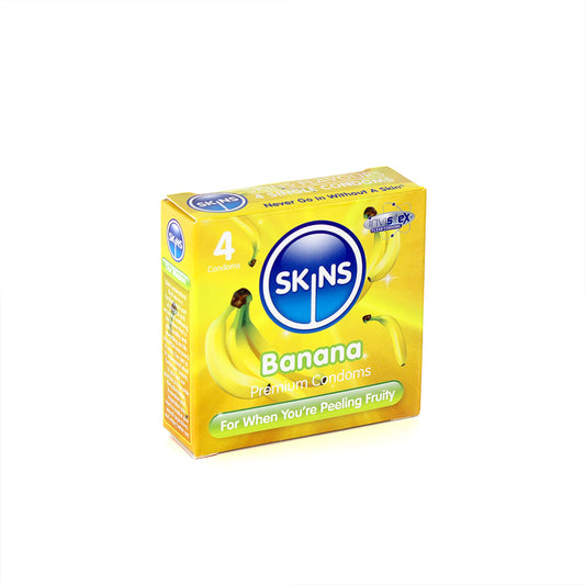 Skins Flavoured Condoms - Banana (4 Pack)