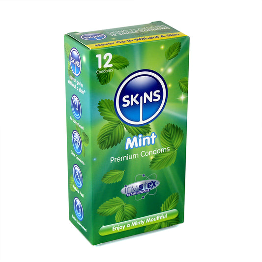 Skins Flavoured Condoms - Mint (12 Pack)