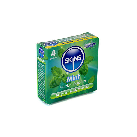 Skins Flavoured Condoms - Mint (4 Pack)