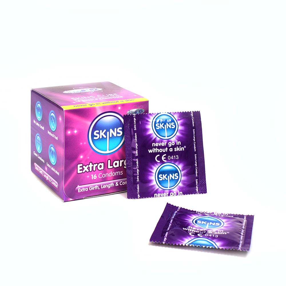 Skins Cube Extra Large Condoms - 16 Pack