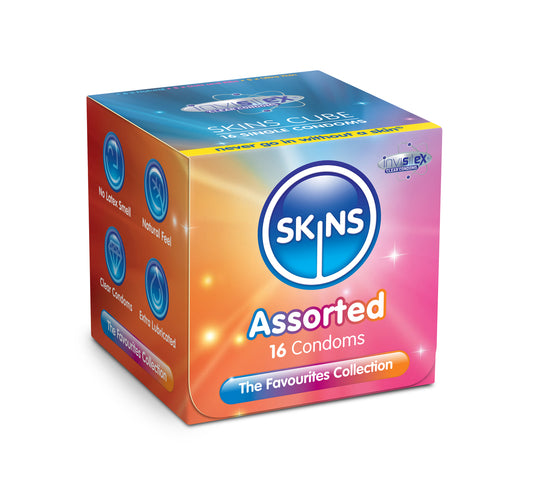 Skins Cube Assorted Condoms - 16 Pack