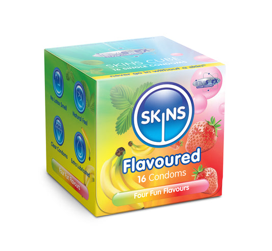 Skins Assorted Flavoured Condoms - 16 Pack